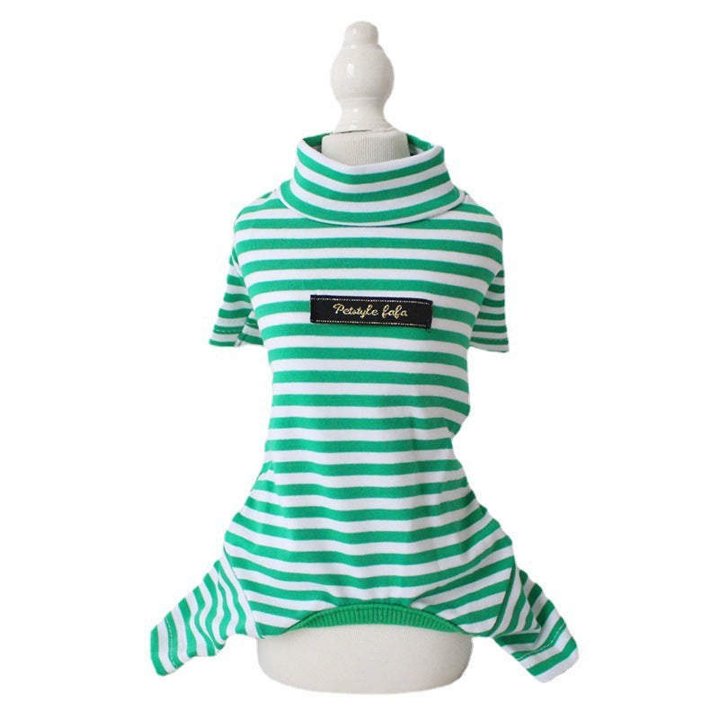 Cotton Eight-color Striped Pet Leggings