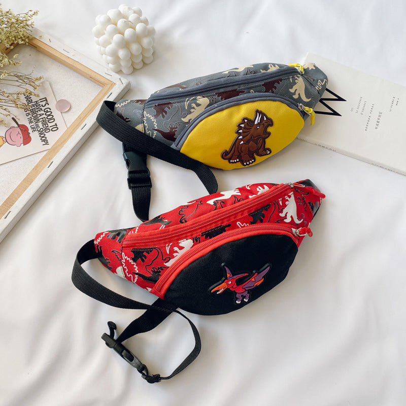 Little Boy Chest Waist Bag Cartoon Little Dinosaur Crossbody Bag