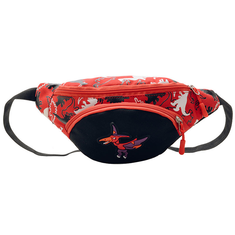 Little Boy Chest Waist Bag Cartoon Little Dinosaur Crossbody Bag