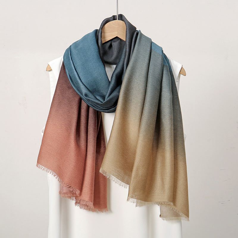 Fashion Commuter Simple Style Plain Long Scarf