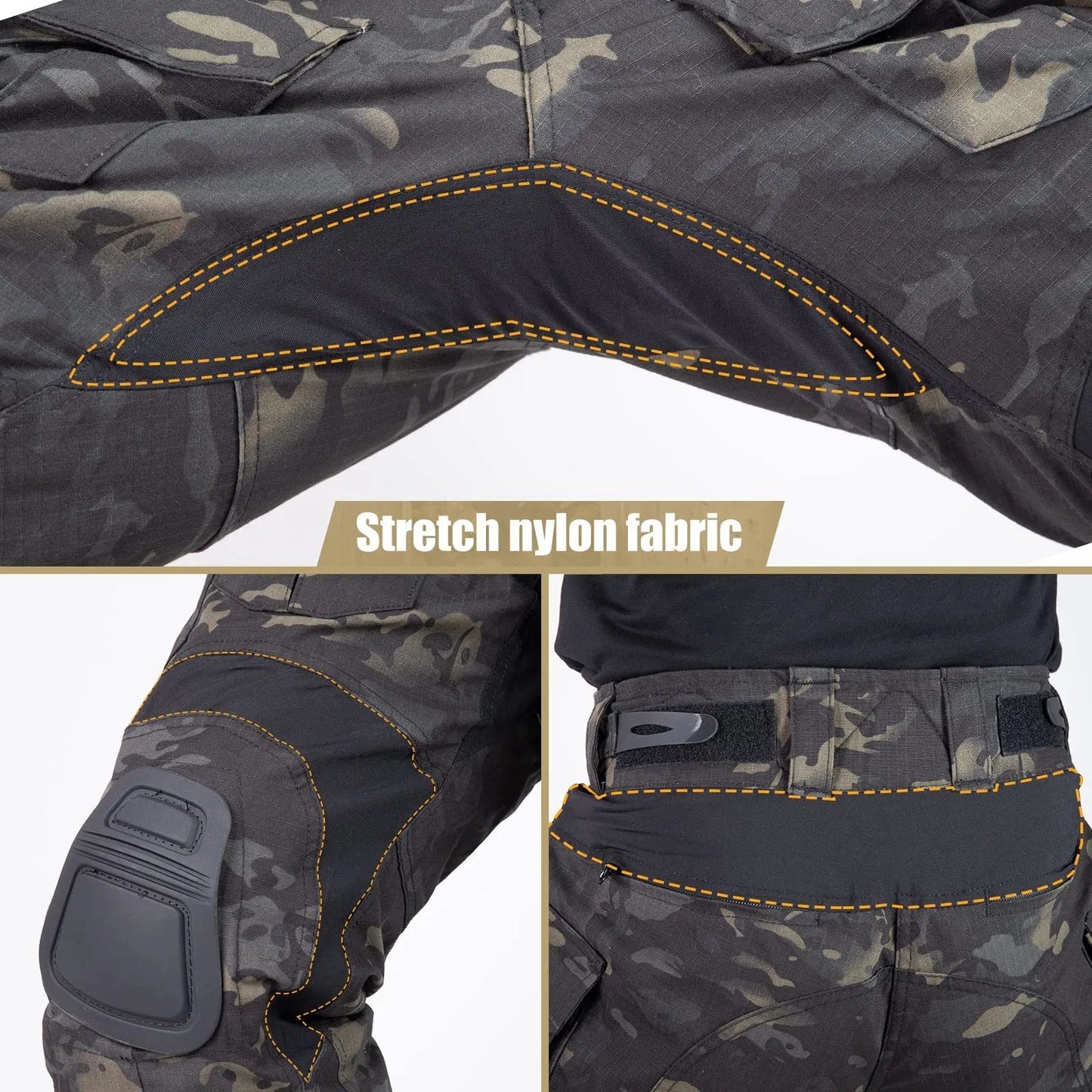 VOTAGOO G3 Combat Pants With Knee Pads Tactical Military Trousers Hunting Multicam Pants For Men Rip-Stop Airsoft Gear