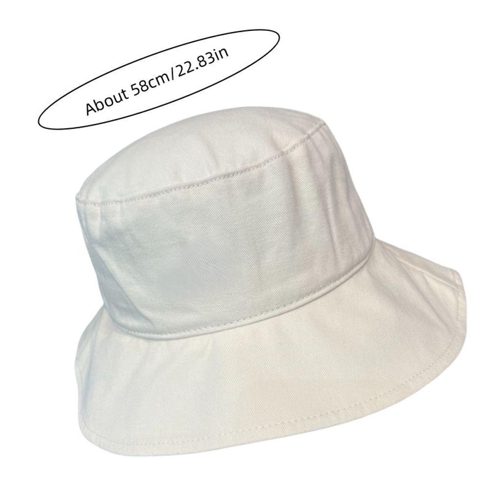 Unisex Summer Folding Outdoor Sun Protection Comfortable Cotton Wide Brim Bucket Hat