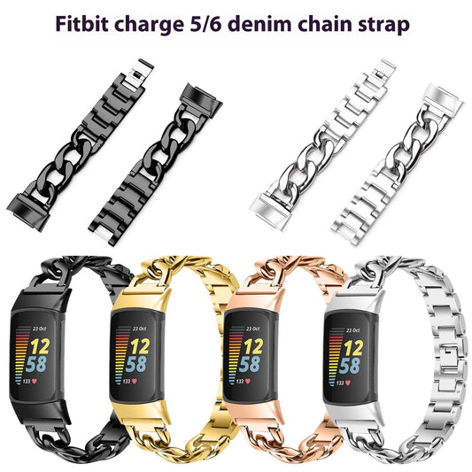Metal Strap For FitbitCharge6 Smart Watch