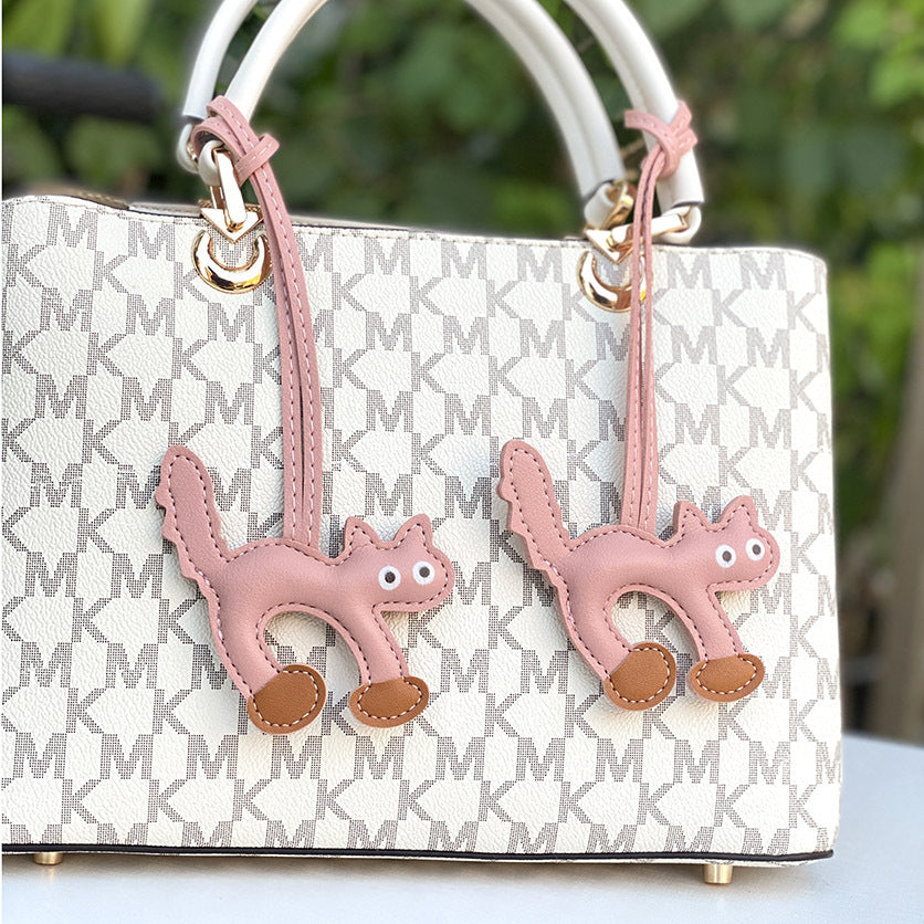 Mini CAT Leather Bag Pendant