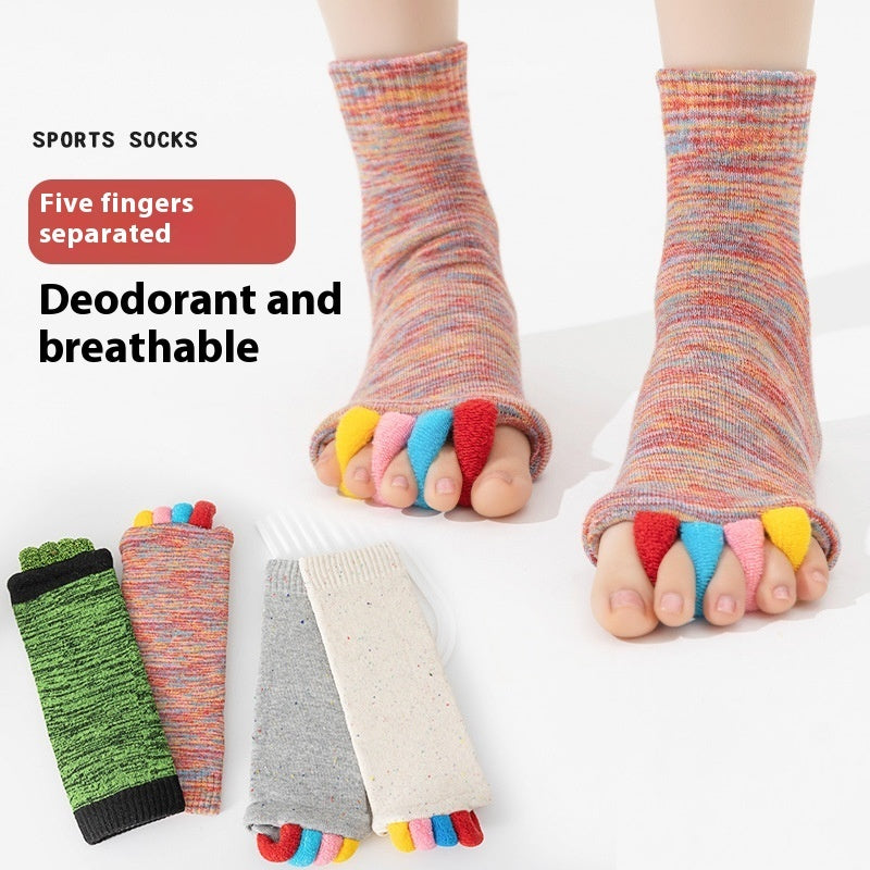 Japanese And Korean Women's Colorful Yoga Toe Socks