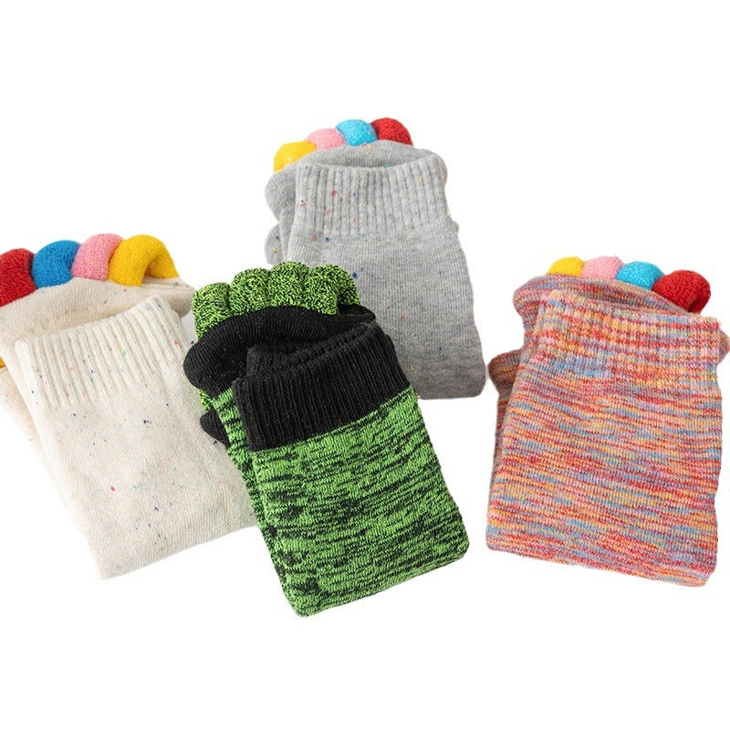 Japanese And Korean Women's Colorful Yoga Toe Socks