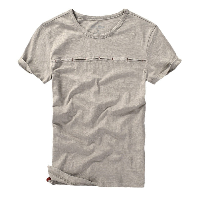 Men's Short-sleeved T-shirt Japanese Style Men's Clothing Round Neck Slim Fit