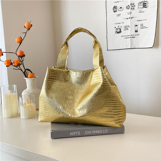 Advanced Texture Alligator Printed Handbag For Women