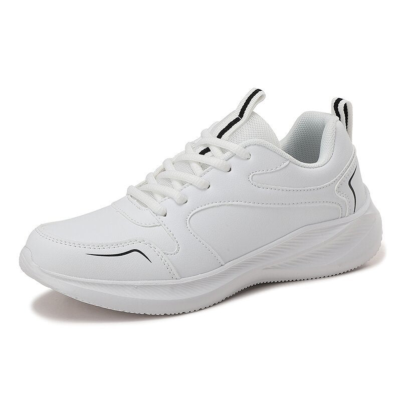Waterproof Leather Soft Bottom Casual Sneaker Women