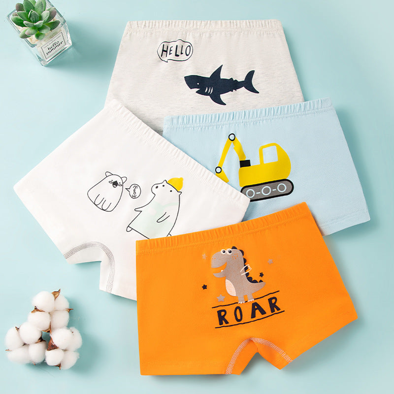 Breathable Cotton Shorts Children's Underwear Boys' Boxer Brief