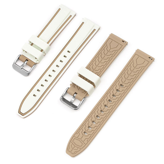 All-match 20mm Mercury Moon Two-color Silicone Strap