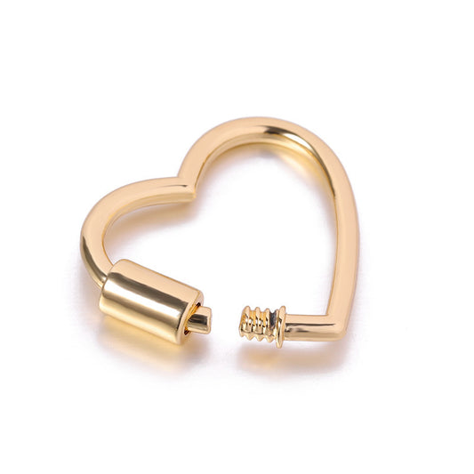 Alloy Decorative Heart-shaped Connection Buckle Accessories