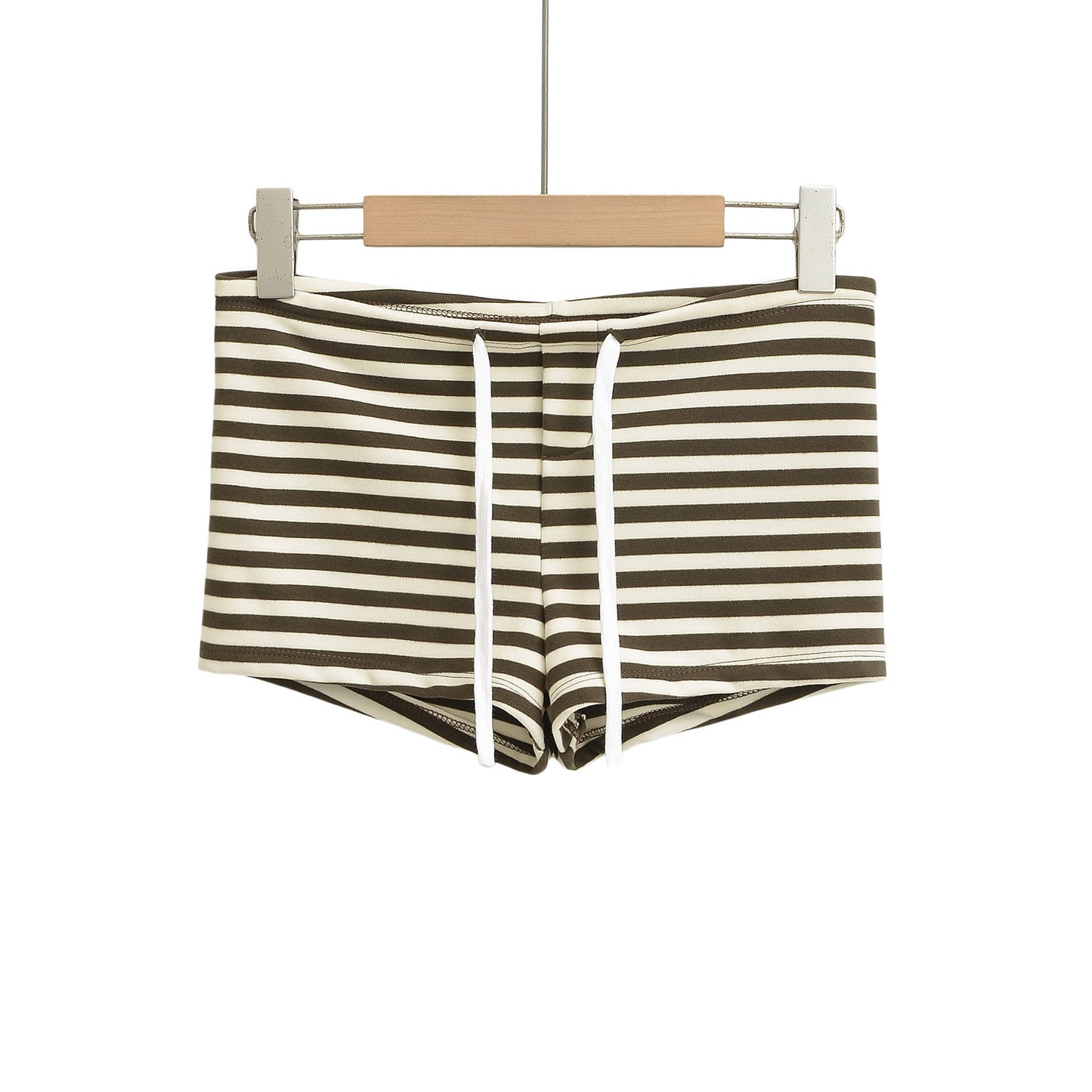 Women's Striped Sheath Slim-fit Hot Pants Shorts