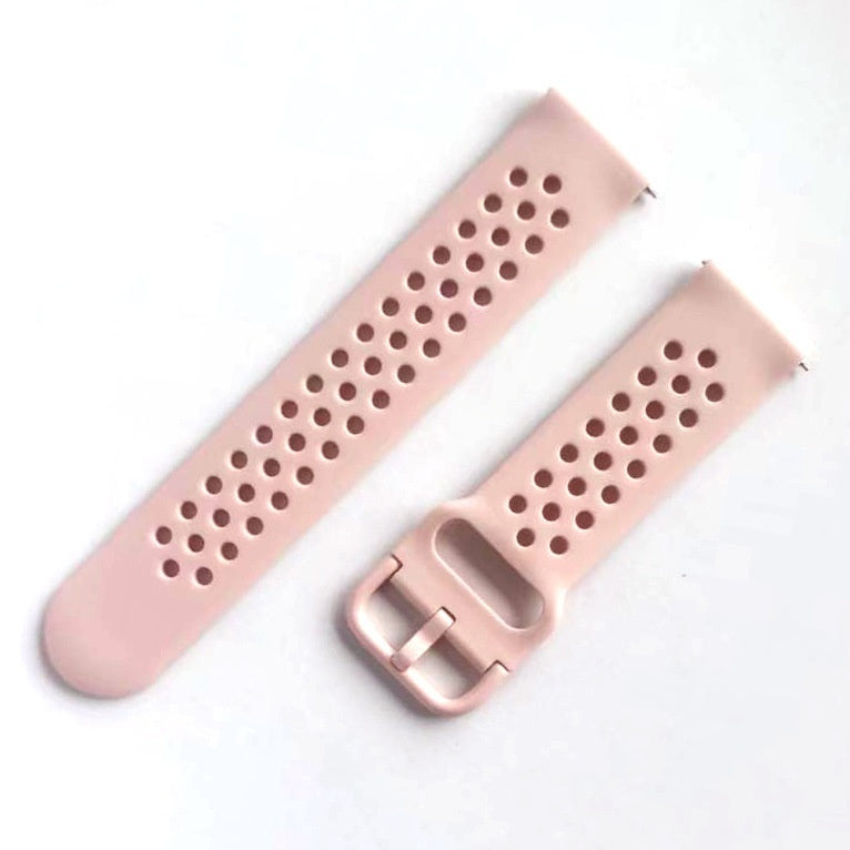 Silicone Watch Strap Porous Straight Buckle