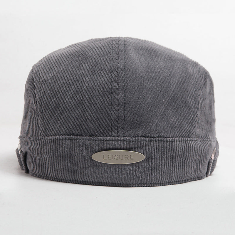 Autumn And Winter Corduroy With Two Hats