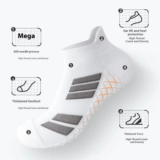 Men's Sports Socks Thick Towel Bottom Shock Absorption Non-slip Anti-sweat