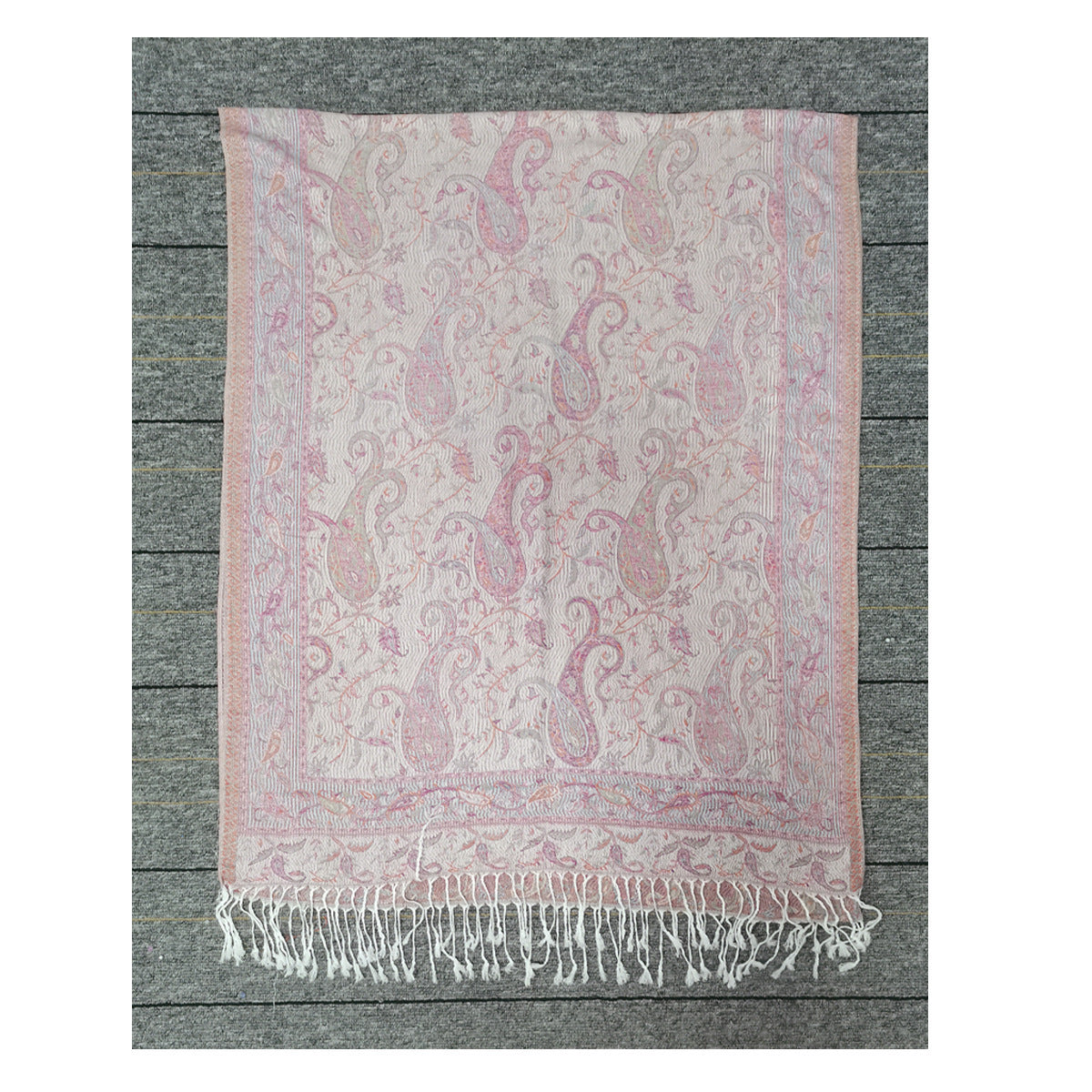 European And American Popular Ethnic Style Cashew Pattern Jacquard Tassel Scarf For Women