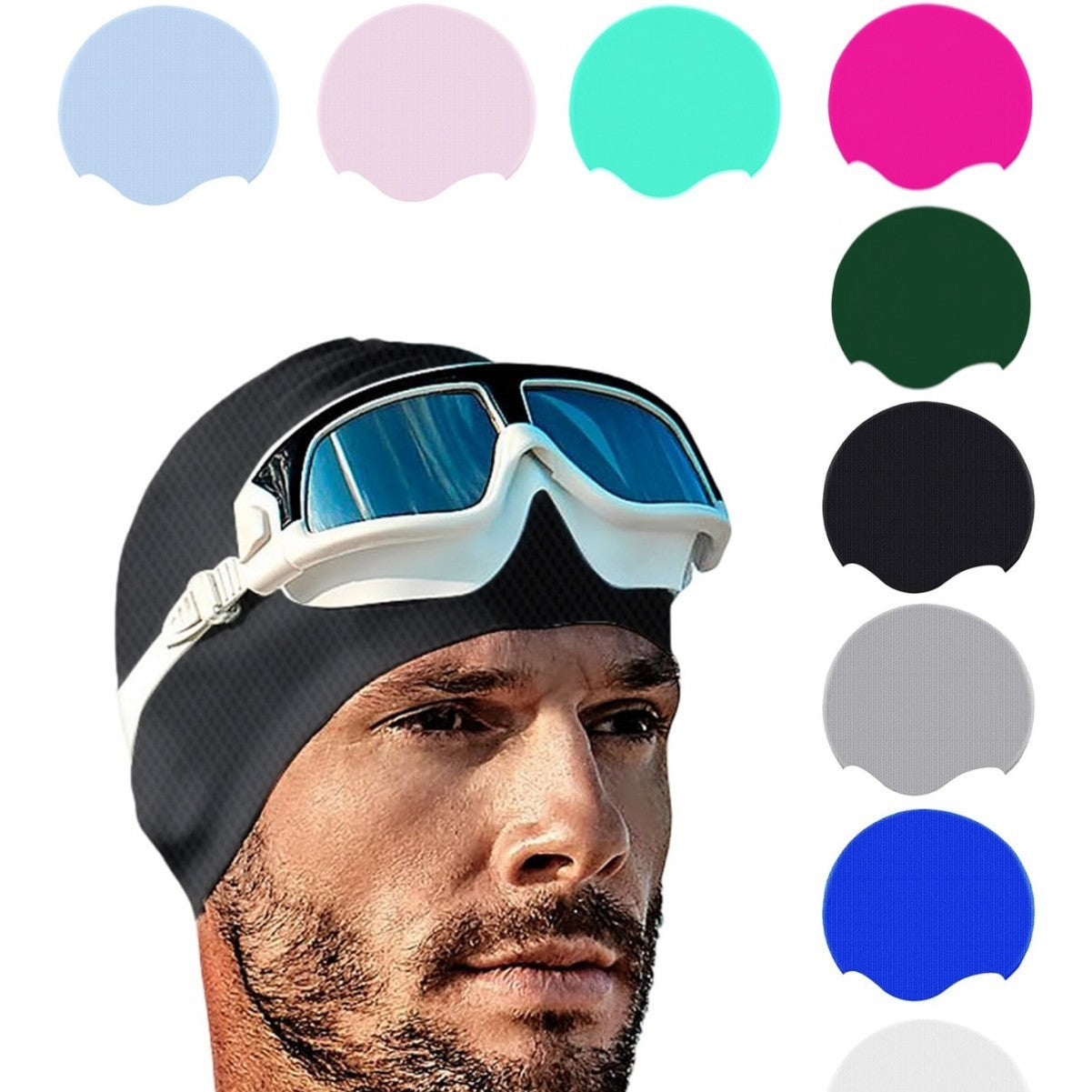 Silicone Swimming Cap Adult Hair Care Women's Oversized