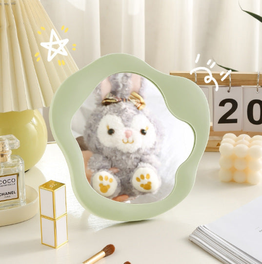Simple Special-shaped Living Room Cosmetic Mirror Desktop Plastic