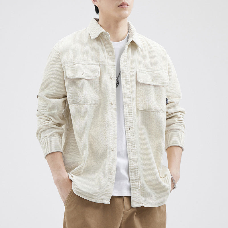 American Retro Patchwork Fashion Brand Casual Jacket For Men