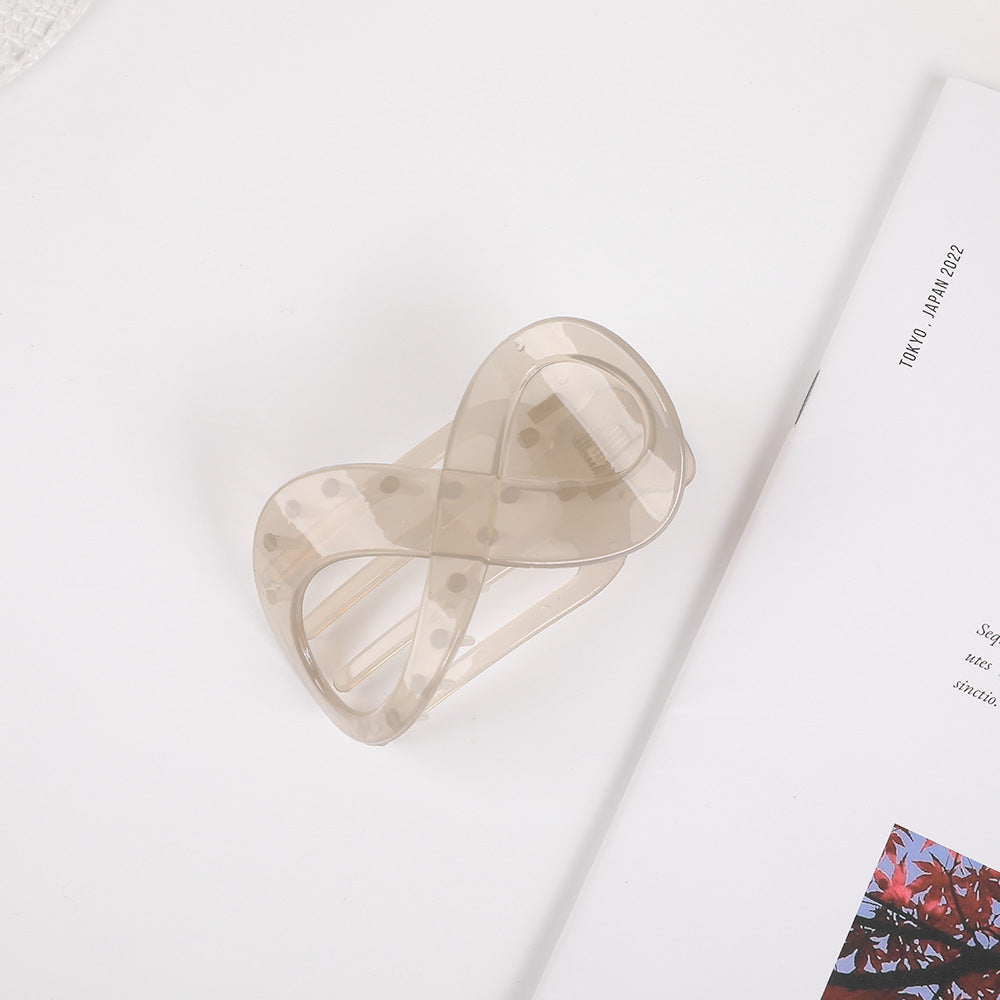 Elegant Frosted 8-shaped Barrettes