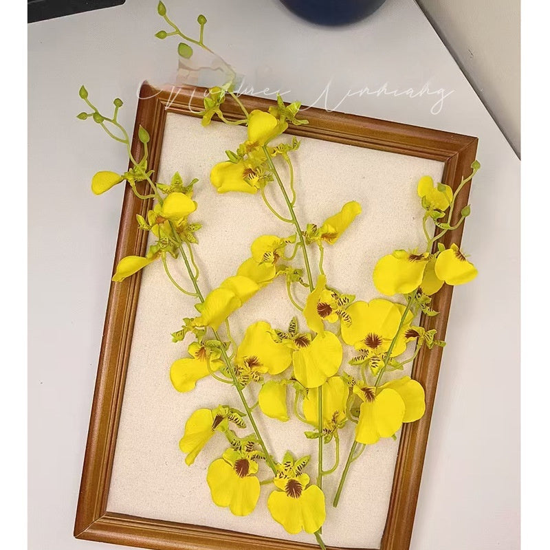 Forest Style Embellishment Simulation Yellow Hairpin