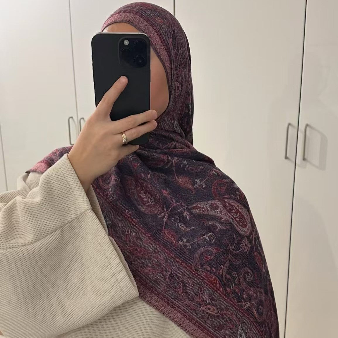 European And American Popular Ethnic Style Cashew Pattern Jacquard Tassel Scarf For Women