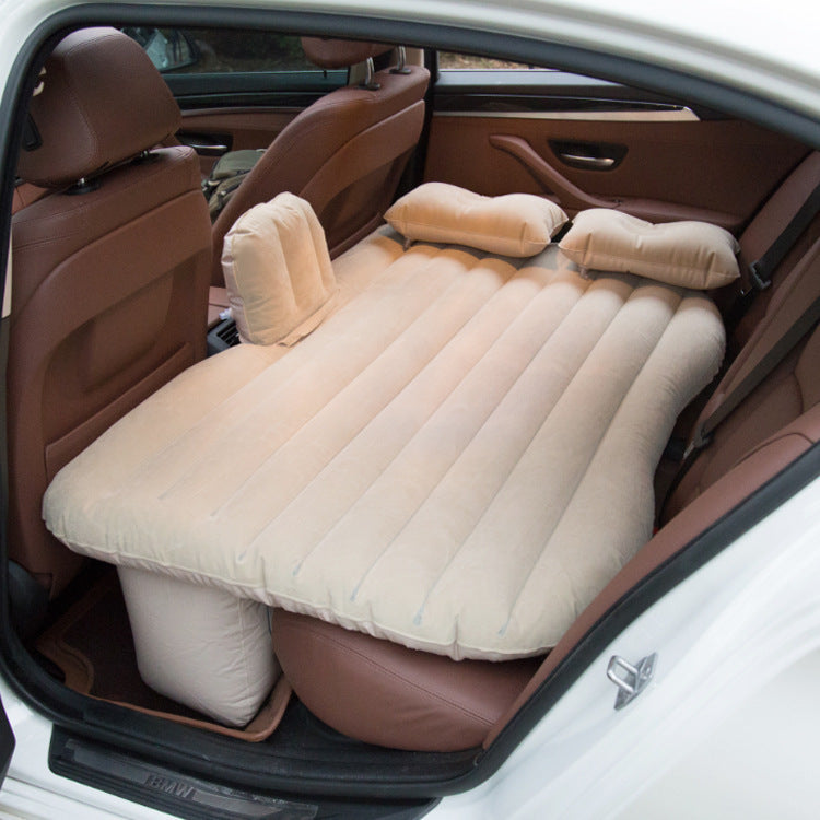 Inflatable Car Mattress with Pump | Back Seat Travel Bed