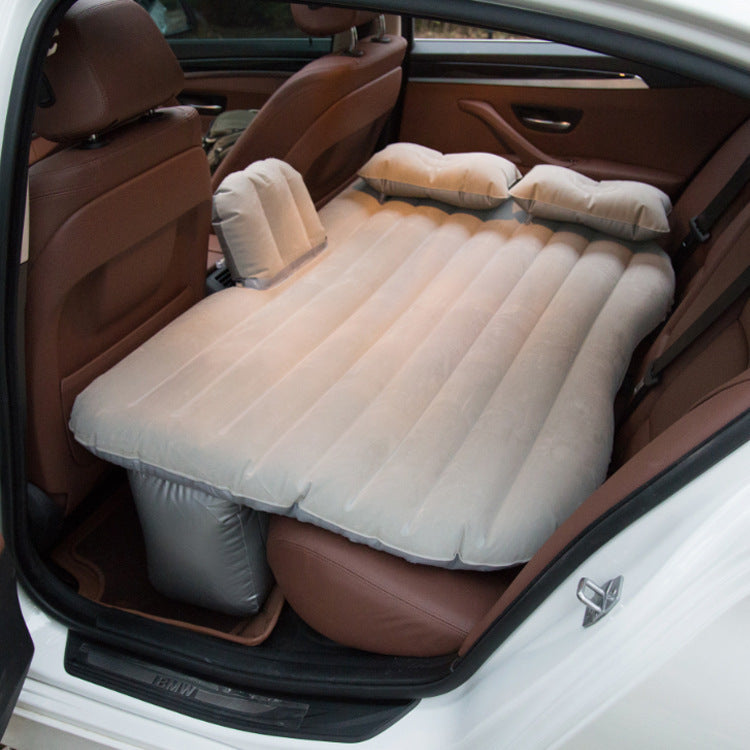 Inflatable Car Mattress with Pump | Back Seat Travel Bed