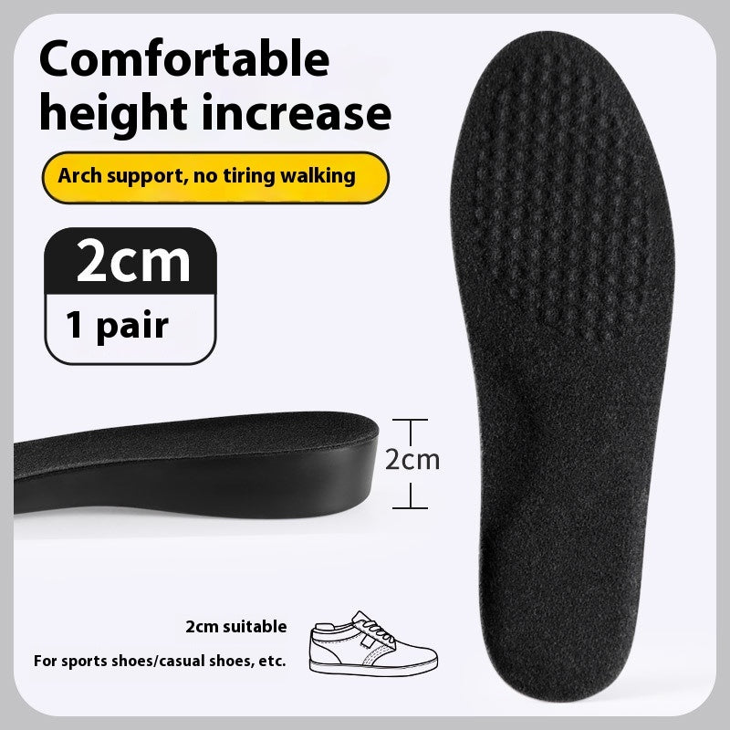 Invisible Height Increasing Insole Men's Not Tired Feet Do Not Collapse Inner Heightening Pad