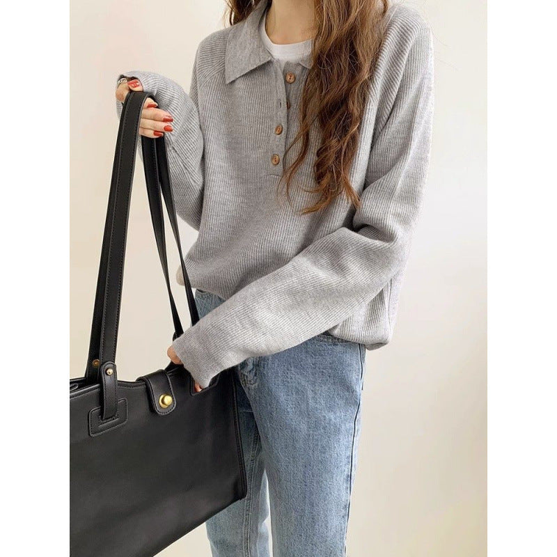 Loose-fitting Long Sleeve Sweater Women