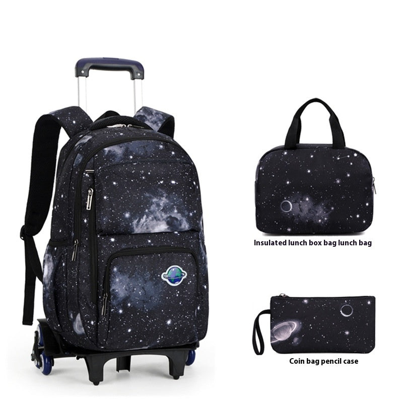 Schoolbag Climbing Stairs Large Capacity Fashion Multi-layer Breathable Backpack
