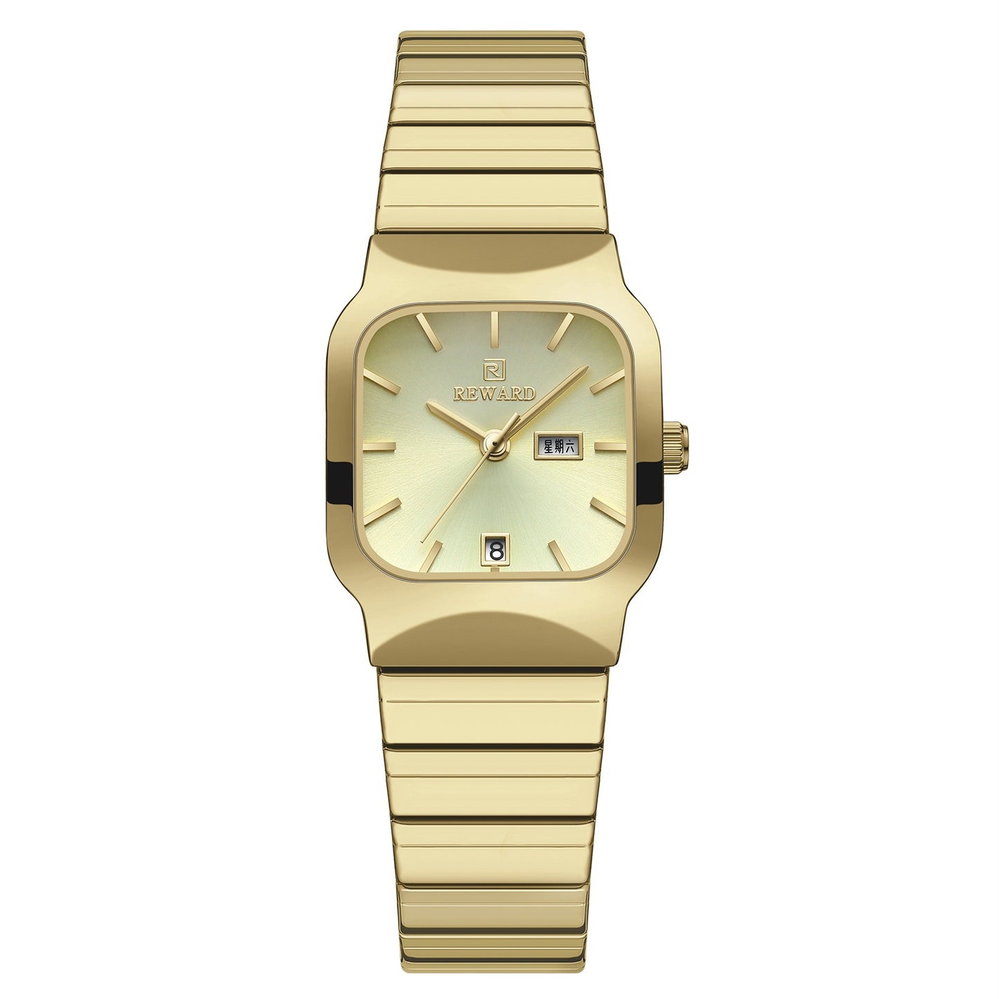 Square Double-point Casual Couple Functional Watch