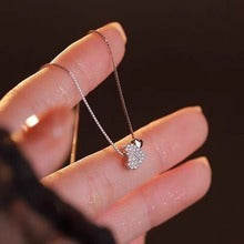 Double Love Necklace For Women Light Luxury Minority Simple Design