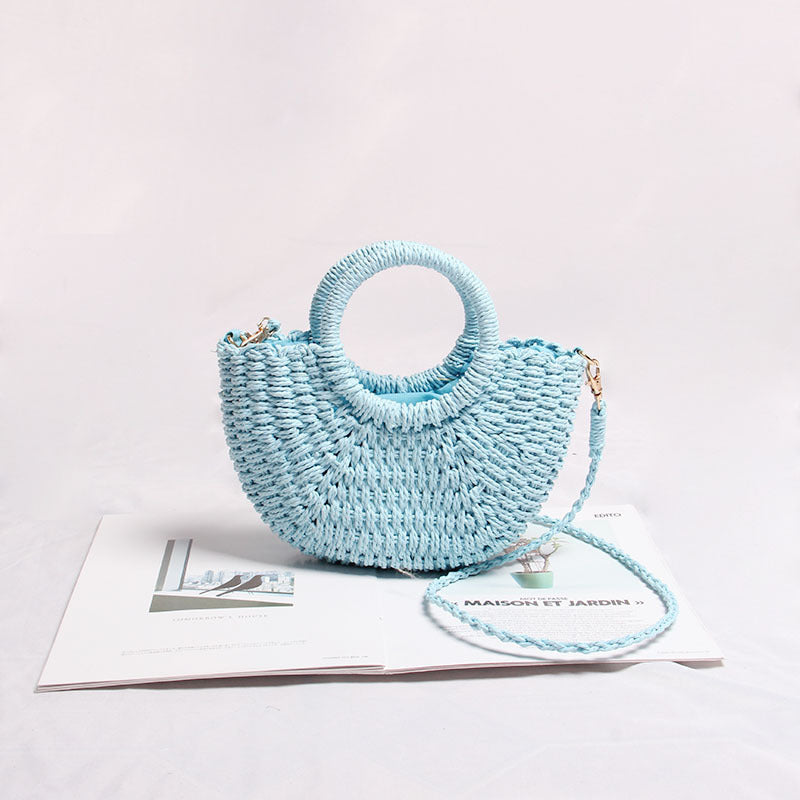 Seaside Vacation Beach Mini Straw Bag