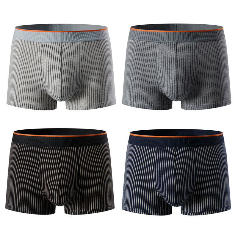 Men's Underwear Pure Cotton Boxer Brief Close-fitting Shorts