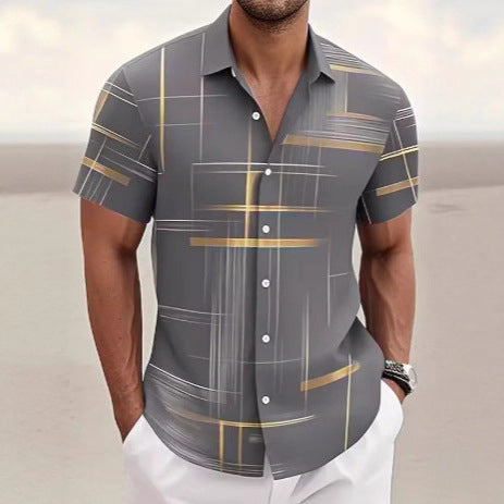 Men's Button Shirt Casual Fashion Outdoor Vacation