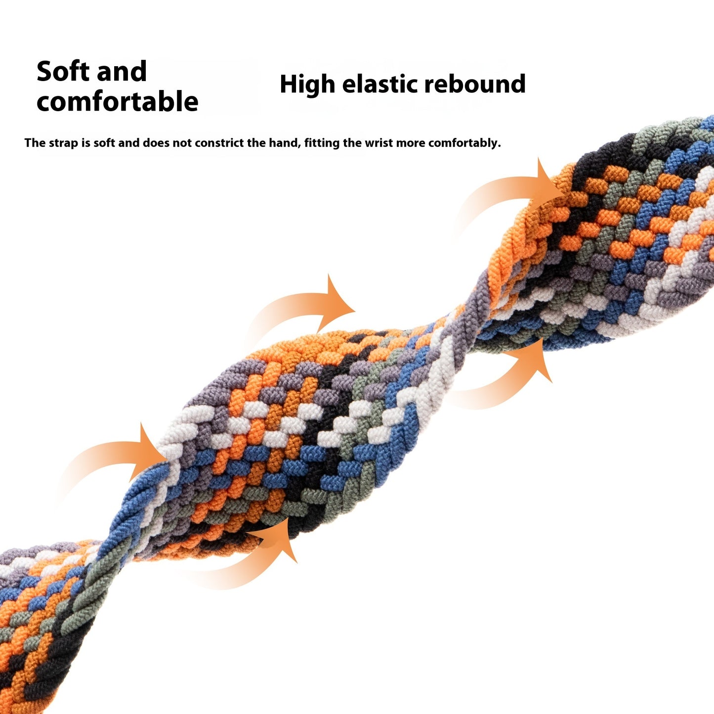 Elastic Umbrella Buckle Woven Watch Band