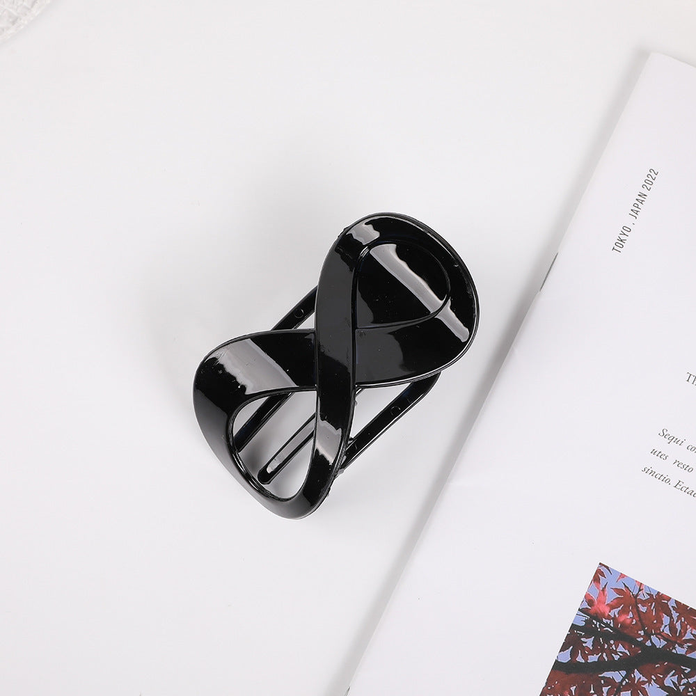 Elegant Frosted 8-shaped Barrettes