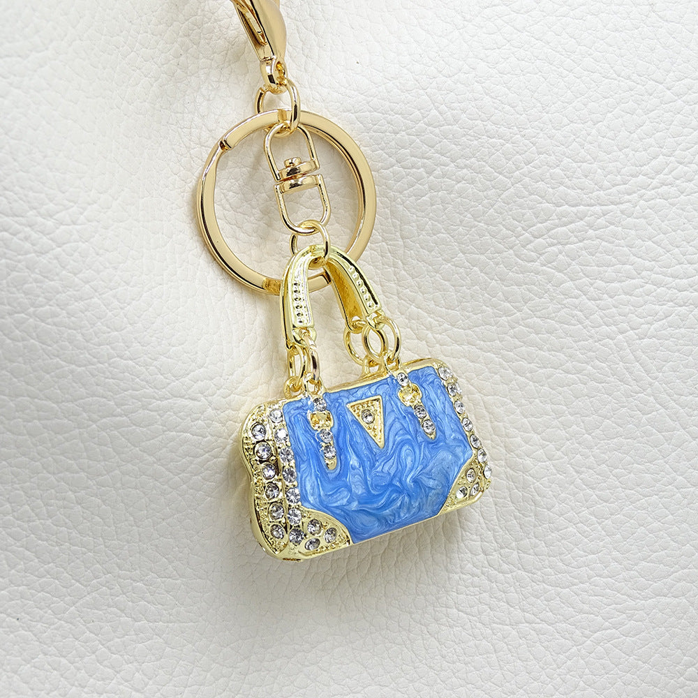 Pendant Environmental Protection Alloy Diamond Color Enamel Cloud Pattern