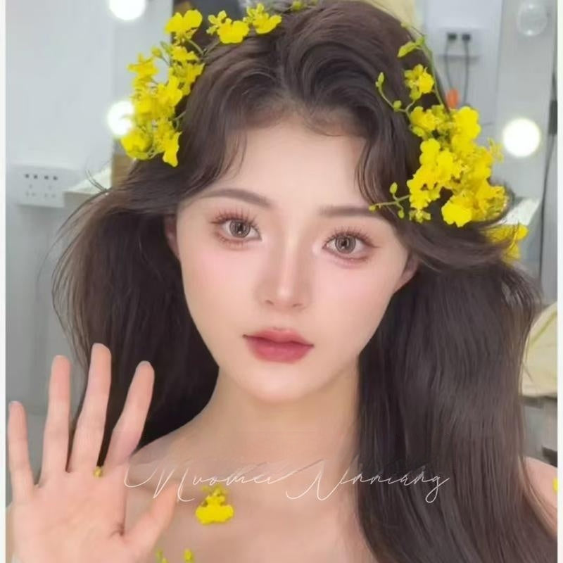 Forest Style Embellishment Simulation Yellow Hairpin