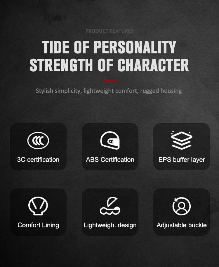 Creative Printed Retro Home Motorcycle Helmet