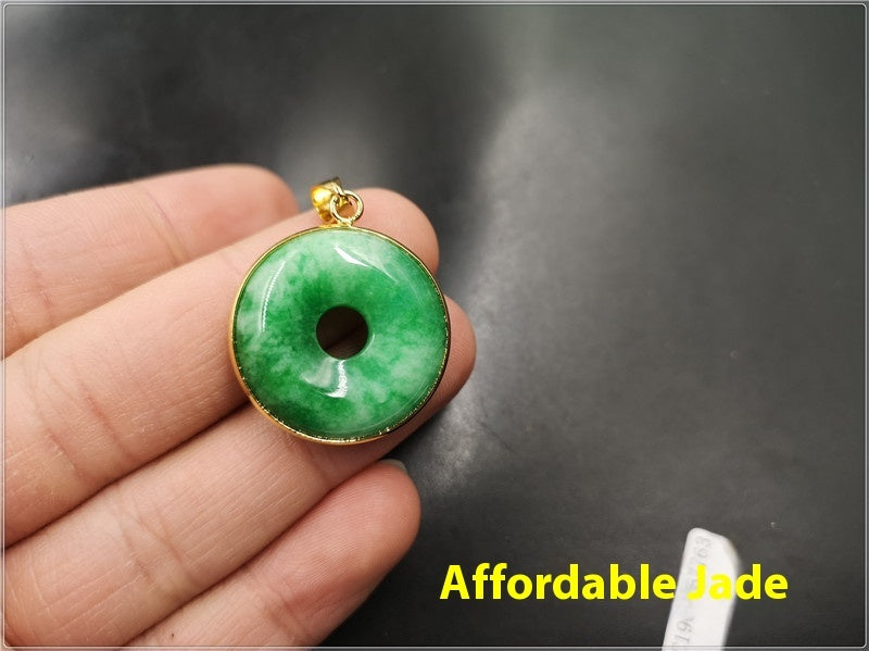 Green Jade Water Drop Pendant