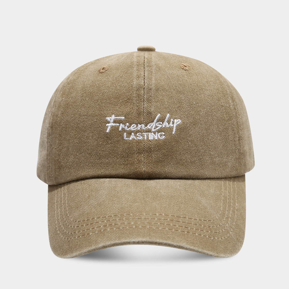 Soft Top Show Face A Little Retro Distressed Peaked Cap Couple