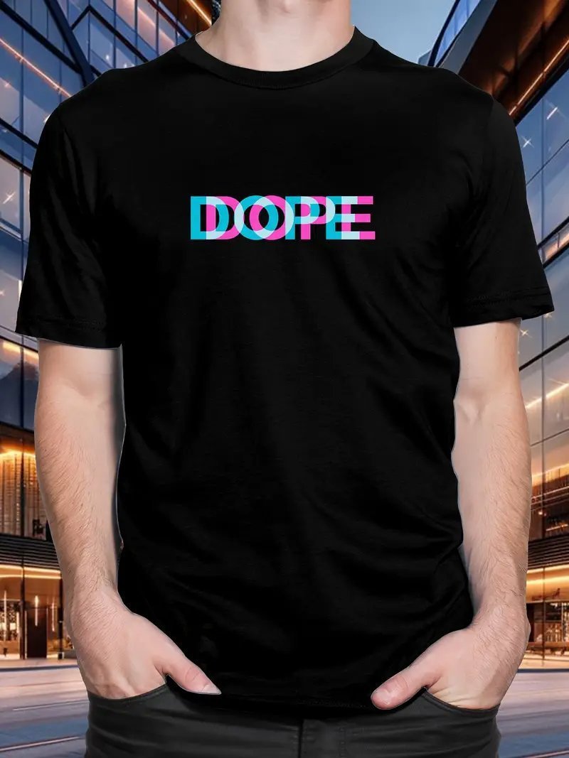 Exercise Casual Men's Clothes Cartoon Anime Round Neck T-shirt