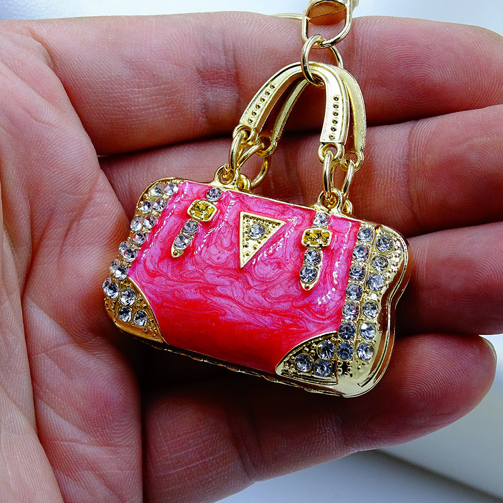 Pendant Environmental Protection Alloy Diamond Color Enamel Cloud Pattern