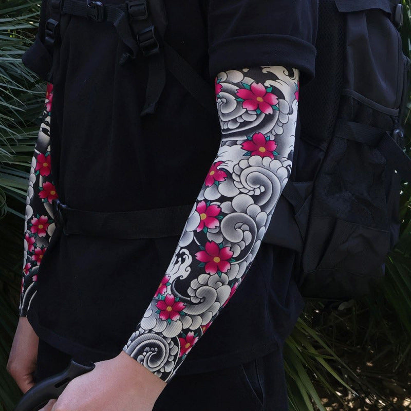Men's Tattoo UV Protection Outdoor Sun Protection Ice Sleeve
