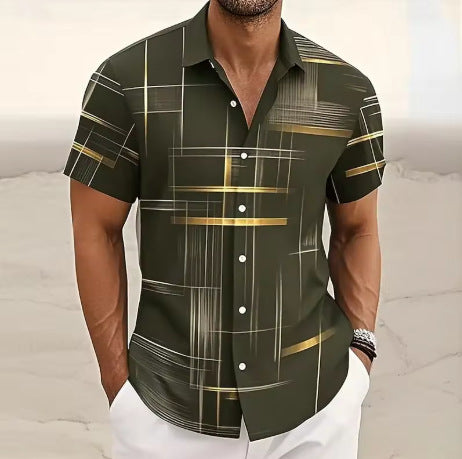 Men's Button Shirt Casual Fashion Outdoor Vacation