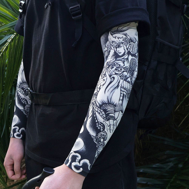 Men's Tattoo UV Protection Outdoor Sun Protection Ice Sleeve