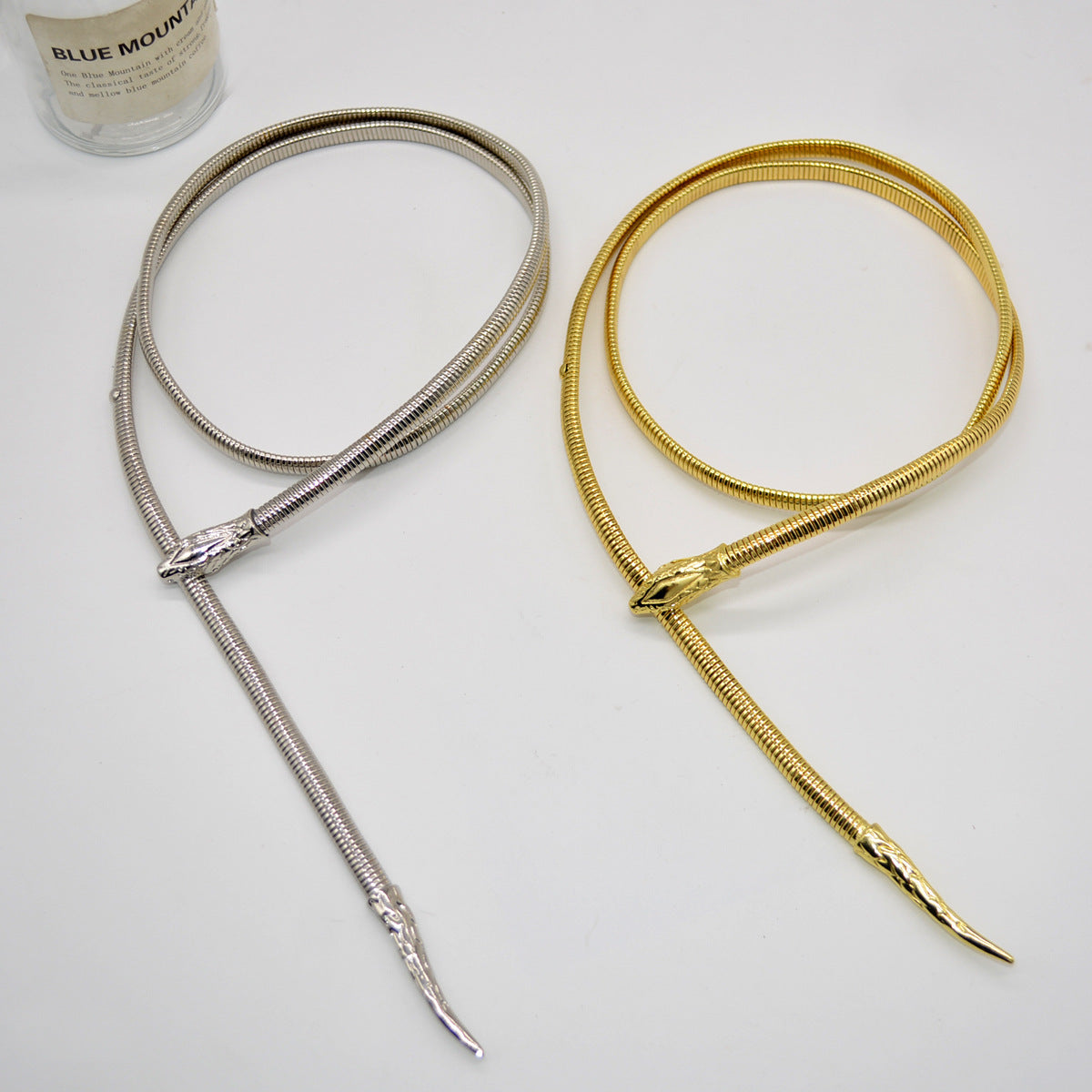 New Snake Waist Chain Personality Snake-shaped Metal Chain Match With Coat Skirt Belt